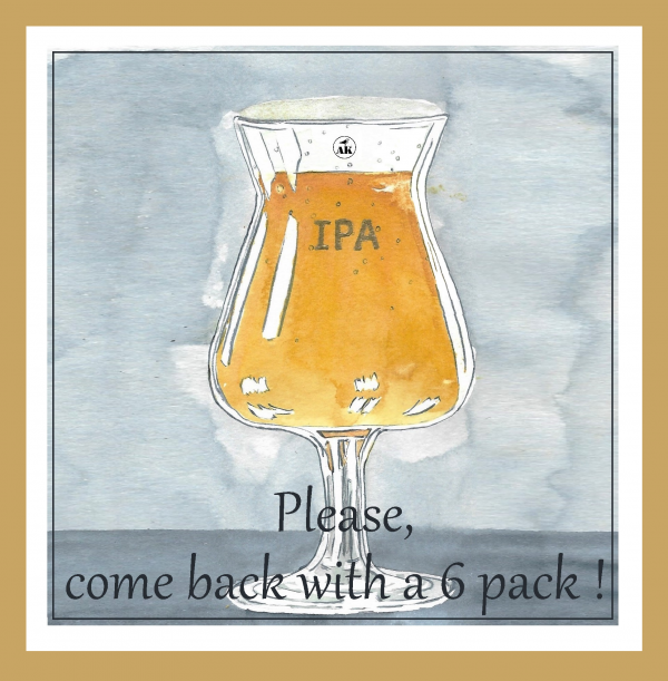 please, come back with a six pack !