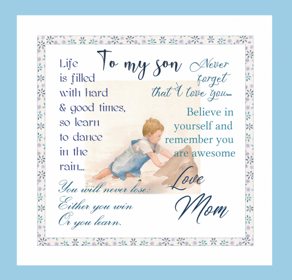 to my son